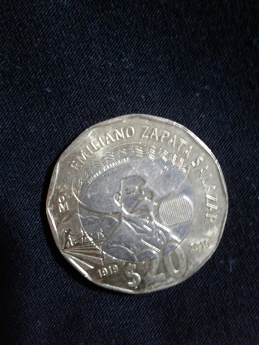 Moneda Emiliano Zapata Salazar$20