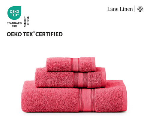 Juego De Toallas De Baño Lane Linen Luxury, 12 Piezas, 100%