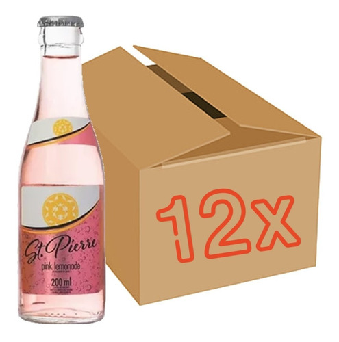 Imagem 1 de 2 de 12x Tônica Pink Lemonade St Pierre Long Neck 200ml