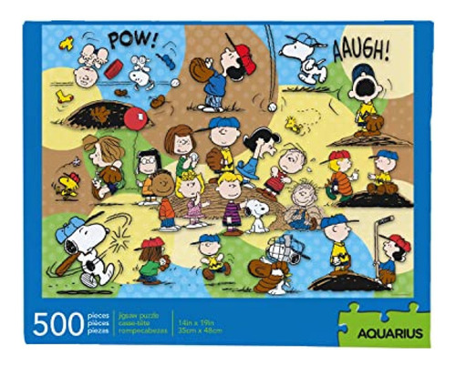 Aquarius Peanuts Baseball Puzzle (rompecabezas De 500 Piezas