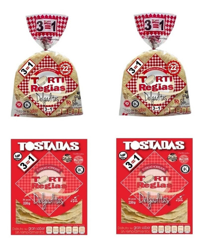 Tortillas Blancas Tostadas Delgaditas Maiz Vegan 8 Pack