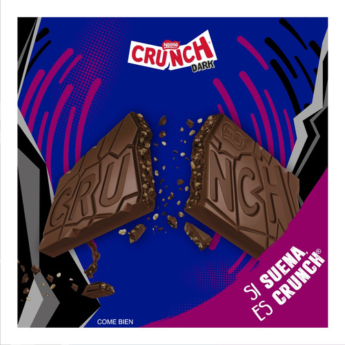 Chocolate Crunch Dark 6 piezas 40g c/u