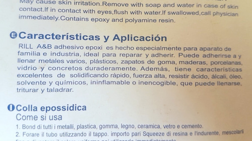 Pegamento Epoxi Multiuso Adhesivo Vidrio Madera Metal Otros