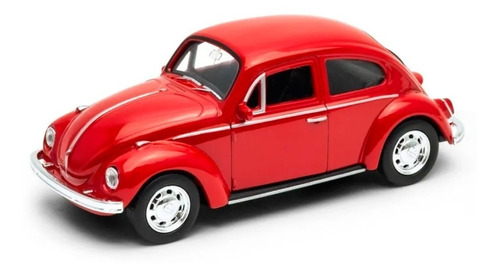 Volkswagen Beetle Rojo Welly 1:34  42343 Canalejas