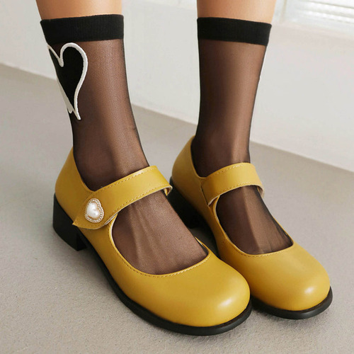 ) Zapatos De Verano Con Cabeza Redonda Y Tacones Bajos De