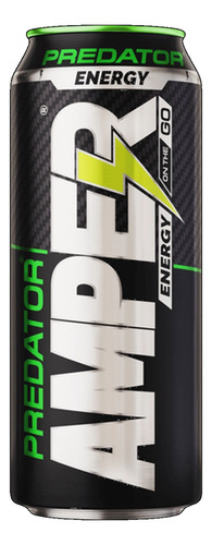 12 Lata Bebida Energizante Amper Predator Energy Drink 473ml