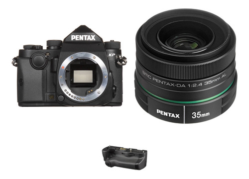 Pentax Kp Dslr Camara Con 35mm F/2.4 Lens And Battery Grip K