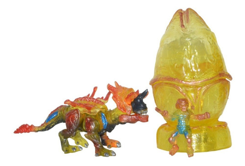 Figura De Accion Huevo Triceratops Dino Alien
