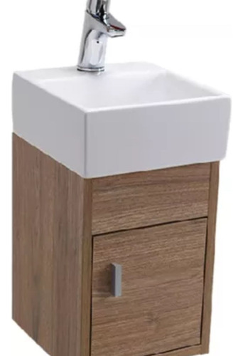 Mueble De Baño Colgante Max 1 Puerta Marron - Gulliart