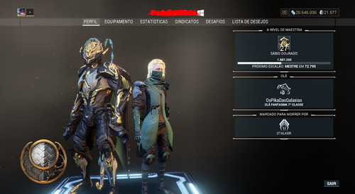 Conta Warframe Pc Mr 27 Com 21k De Platinas