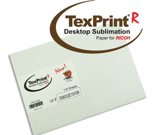 Papel Para Sublimacion  Texprint R 110 Hojas Oficio