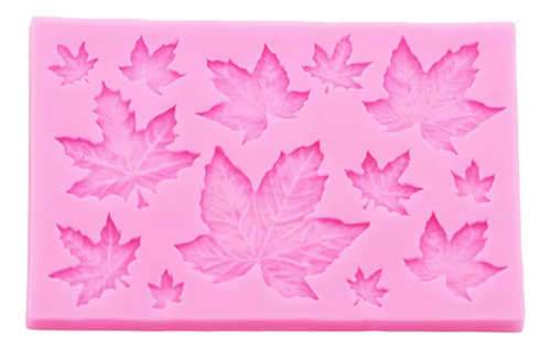 Molde Silicona Forma Hoja De Arce Decoración
