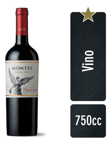 Vino Montes Classic Series Cabernet Sauvignon 750cc 1 Unidad