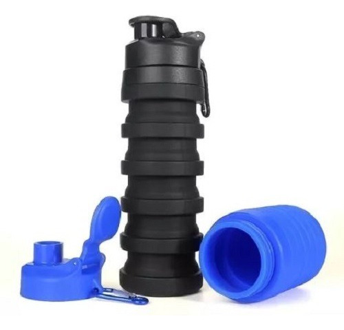 Termo Deportivo Plegable Agua Silicon 500 Ml Fitness