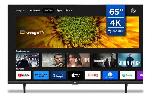 Televisores BGH 65 B6524us6g UHD 4K Smart Google TV