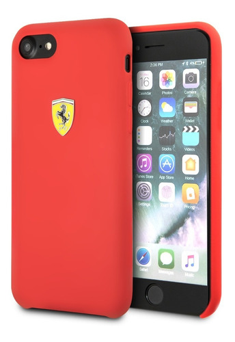 Funda Case Silicon Roja Ferrari Compatible Nuevo iPhone SE 3