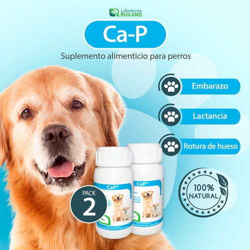 Pack 2 Ca-p Ruiland Vitaminas Minerales Perro 120 Tabletas