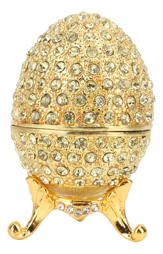 Esmaltado Huevo De Pascua Estilo Vintage Joyero Organizador