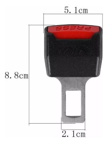 Hebilla Cinturón De Seguridad Extensor Auto Universal 2und