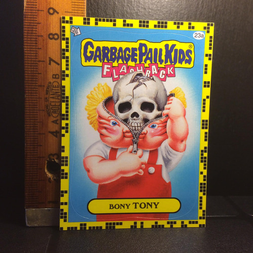 Garbage Pail Kids Bony Tony Año 2011, Borde Tetris. 