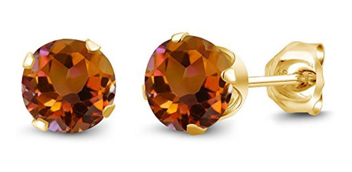 Aretes Gem Stone King Orange Mystic Topaz - Pendientes De Tu