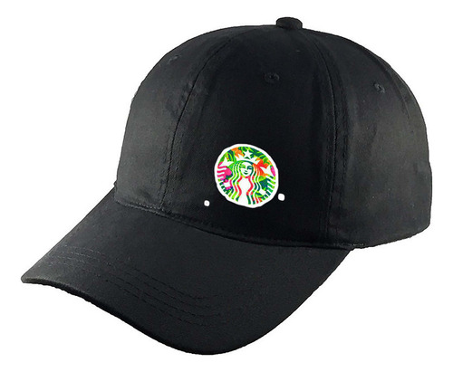 Gorra Clasica Algodón Negra Café Logo Rr30