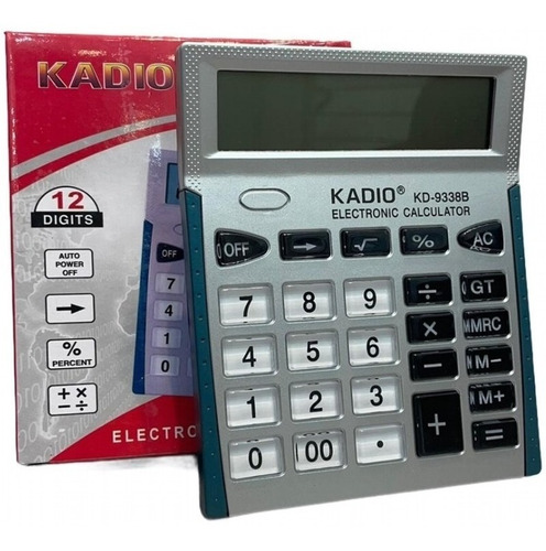 Imagen 2 de 5 de Calculadora Grande Comercial Electronica Hogar De 12 Digitos