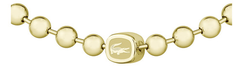 Pulsera Lacoste Vigor Hombre 2040409 Acero Dorado