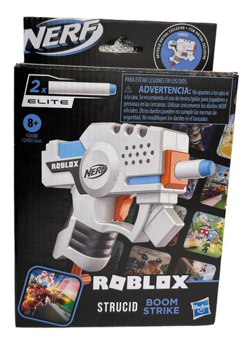 Nerf Roblox Strucid Boom Strike 2 Dardos Elite Hasbro