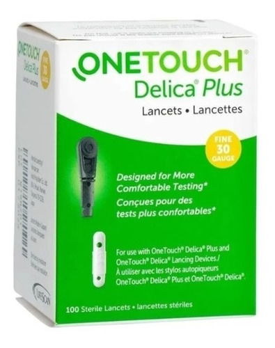 Lancetas Delica Para Glucometro One Touch Select Plus X 100