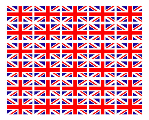 Adhesivo Facial Temporal Con La Bandera Del Reino Unido, Mod Color A