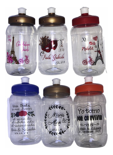 25 Cilindros Termos Bules Personalizados 500 Ml Pet