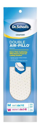 Dr. Scholl's Air-pillo Palmilhas Duplas Conforto Dos Pés