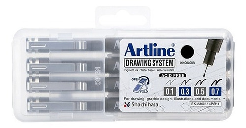 Rapidógrafos Artline Set X 4 - Unidad a $11250