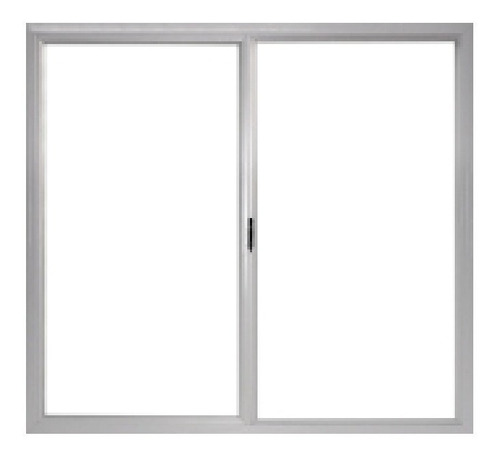 Ventana Para Baño Corrediza 80x40 Marco 35mm Con Vidrio