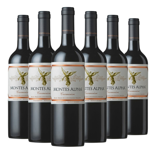 Vino Montes Alpha Carmenere Caja X 6 X 750ml. - Chileno