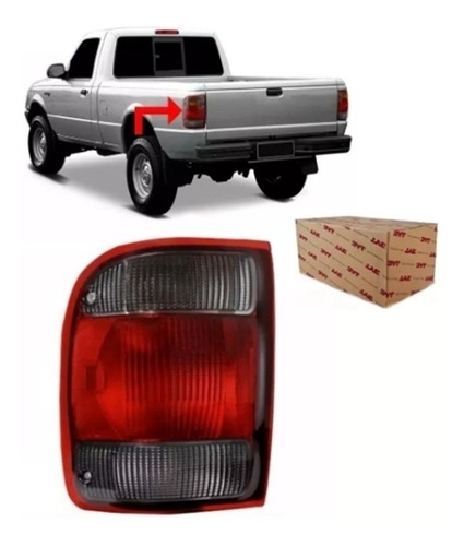 Lanterna Traseira Ford Ranger 2001 A 2004  Esquerdo Fumê 