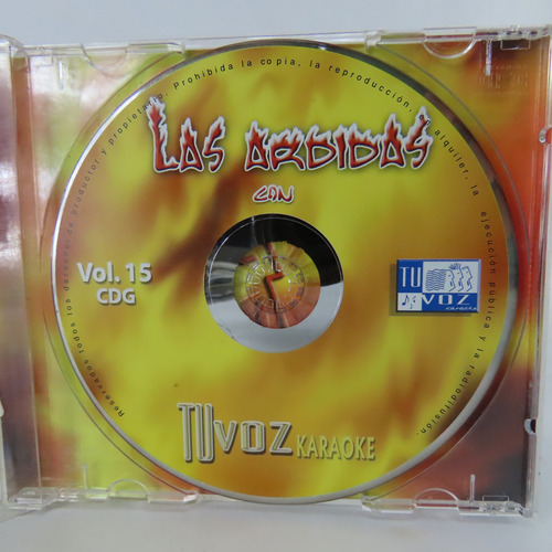 Cd 021 Las Ardidas Con Tuvoz -- Karaoke Vol 15 (Usado)