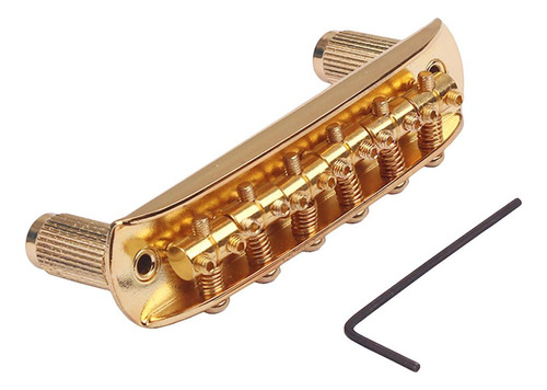 Puente De Guitarra Dorado Ajustable Pequeño Con Sillín