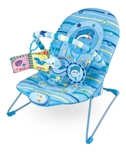 Cadeira De Descanso Musical Reclinável Dolphin Maxibaby-azul