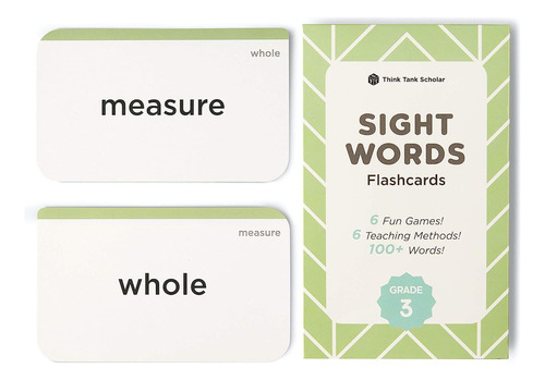 Think Tank Scholar 3rd Grade Sight Words Flash Cards (tercer