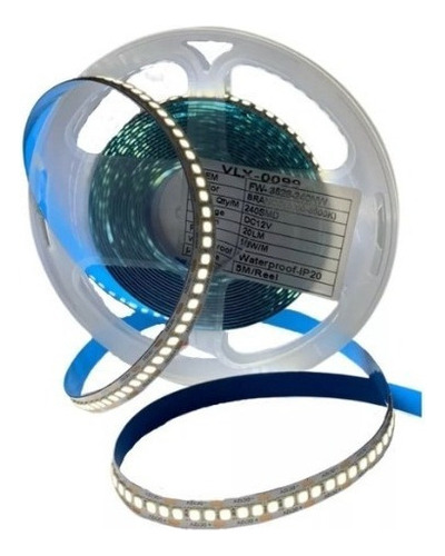 Tira LED de 18 W/m, 12 V, Ip20, Smd3528, 240 LED, color blanco frío