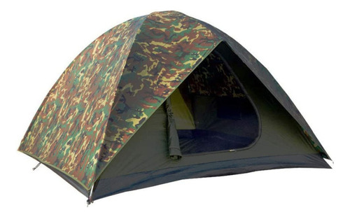 Ntk Hunter Gt 4/6/8 Outdoor Dome Woodland Camo Camping Tent