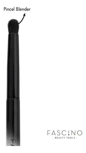 Imagen 7 de 10 de Set 4 Brochas Y Pinceles Make Up Crueltyfree+clutch Fascino