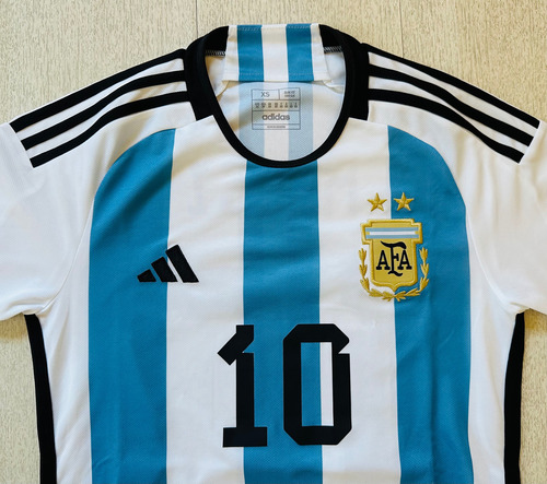Camiseta Adidas Copa Del Mundo 22 Messi 10 Aeroready Usada (Usado)
