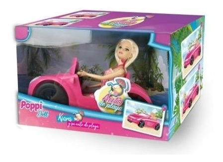 Kiara Y Su Auto De Playa Poppi Doll 5980 Creciendo