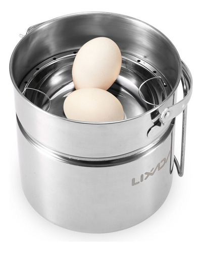 Lixada - Olla Para Camping (acero Inoxidable, Con Interior)