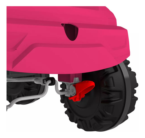 Super Banjipe Reclinável Com Capota Passeio E Pedal Rosa Cor Andador Pedal Passeio Superjipe Rosa