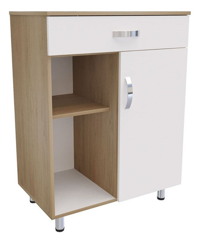 Auxiliar De Cocina Eva Color Rovere-Blanco