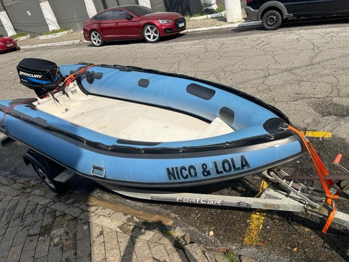 Bote Inflável Zefir Classic 404 Com Motor Mercury 25hp 2010